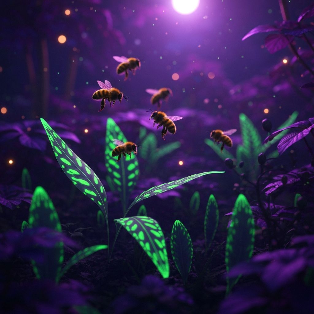 Night Garden Background